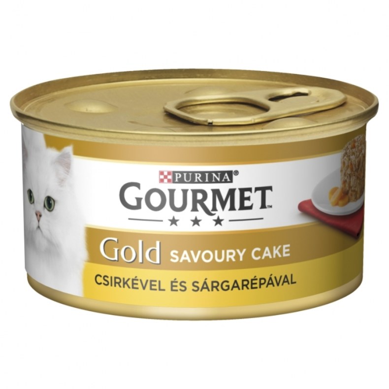 PURINA GOURMET GOLD CSIRKÉVEL, SÁRGARÉPÁVAL 85G