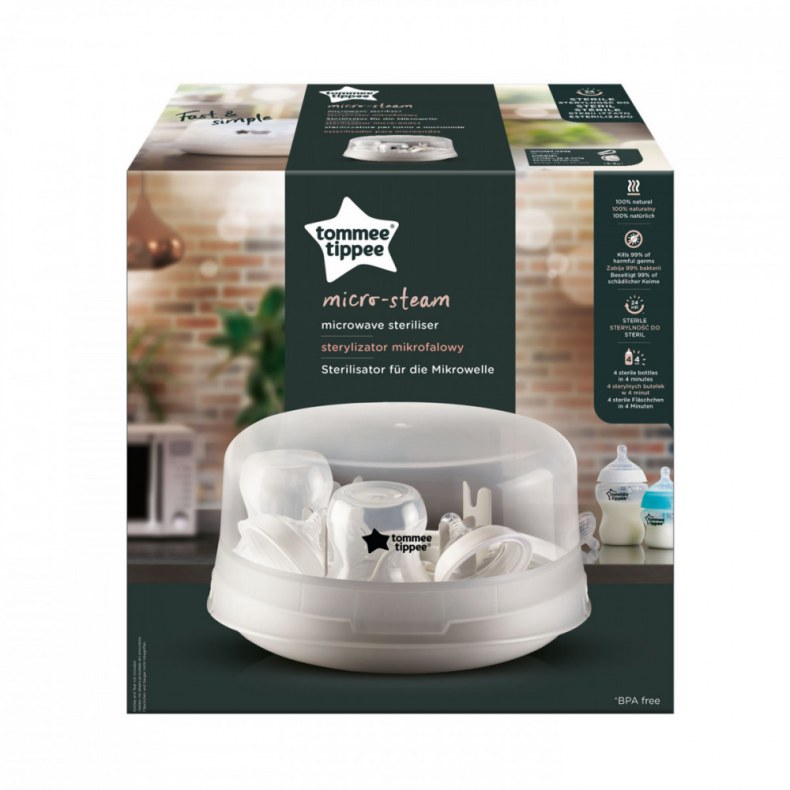 TOMMEE TIPPEE MICRO-STEAM MIKROHULLÁMÚ GŐZSTERILIZÁLÓ
