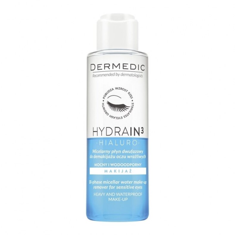 DERMEDIC HYDRAIN KÉTFÁZISÚ MICELLÁS SMINKLEMOSÓ 115ML
