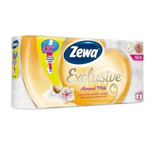 Zewa Exclusive Almond Milk 4 Rétegű Wc Papír 8 db