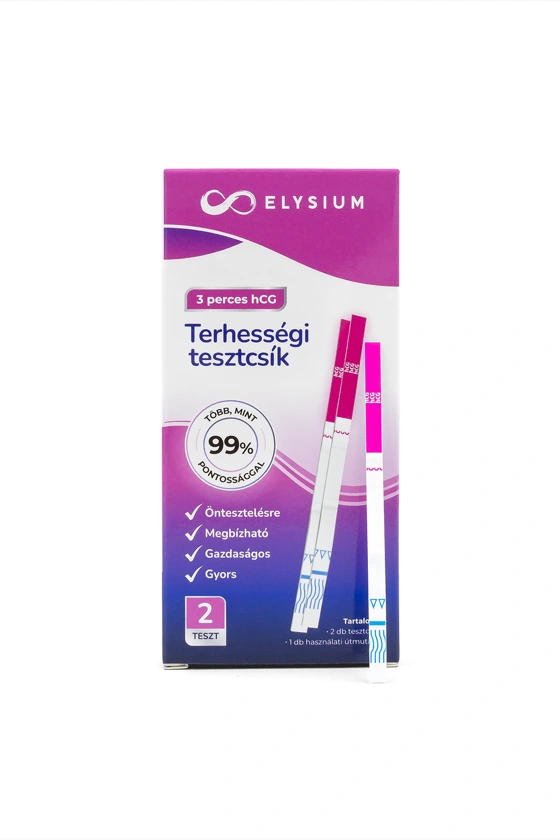 Elysium Gyors Kimutatású Terhességi Tesztcsík 20mlu/ml 2 db - Image 3