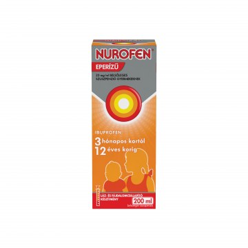 Nurofen Eperízű 20 mg/ml Belsőleges Szuszpenzió Gyermekeknek+Fecskendő 1x200 ml