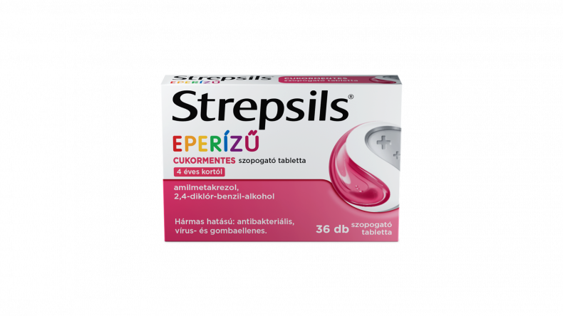 Strepsils eperízű cukormentes szopogató tabletta 36x