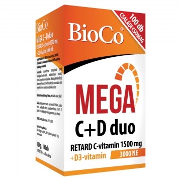 Alternative view of BIOCO MEGA C+D DUO C-VITAMIN 1500MG+D3-VITAMIN 3000NE FILMTABLETTA 100X