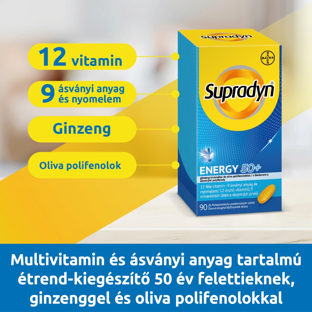 Supradyn Energia 50+ Filmtabletta 90 db - Image 3