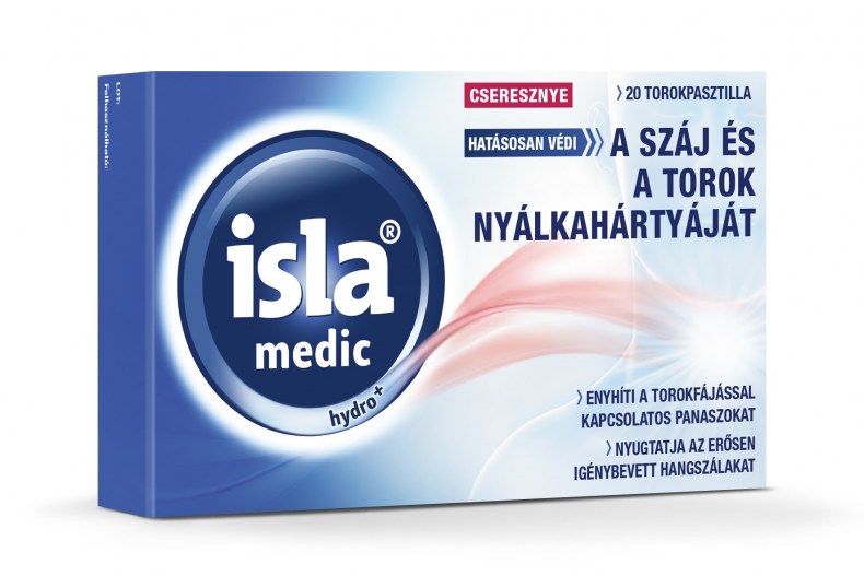 Isla-Medic Hydro+ Pasztilla Cseresznye 20X