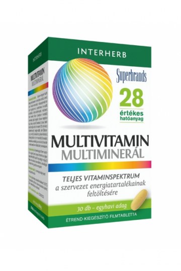 Interherb MULTIVITAMIN+MULTIMINERÁL+Q10 FILMTABLETTA 30X