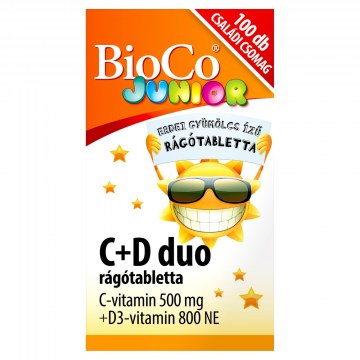 BioCo Junior C+D3 duo rágótabletta 100x