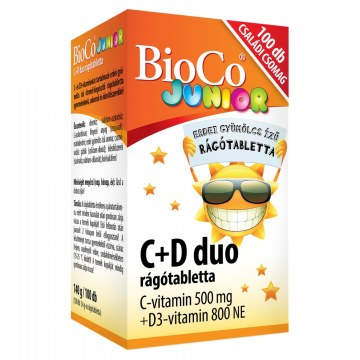 Alternative view of BIOCO JUNIOR C+D3 DUO RÁGÓTABLETTA 100X
