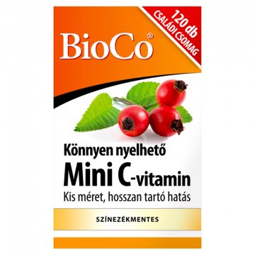 BioCo mini C-vitamin 250mg csipkebogyó tabletta 120db