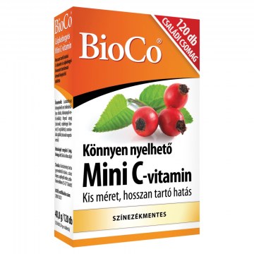 Alternative view of BIOCO MINI C-VITAMIN 250MG CSIPKEBOGYÓ TABLETTA 120X