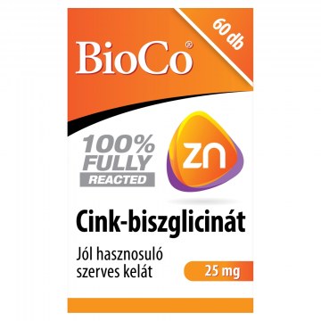BIOCO CINK-BISZGLICINÁT 25 MG TABLETTA 60X
