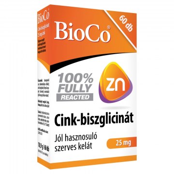 Alternative view of BIOCO CINK-BISZGLICINÁT 25 MG TABLETTA 60X