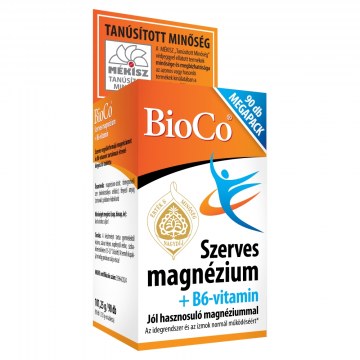 Alternative view of Bioco Szerves Magnézium + B6-vitamin tabletta 90x