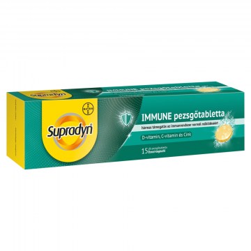 Supradyn Immune C+D+Cink Pezsgőtabletta 15 db
