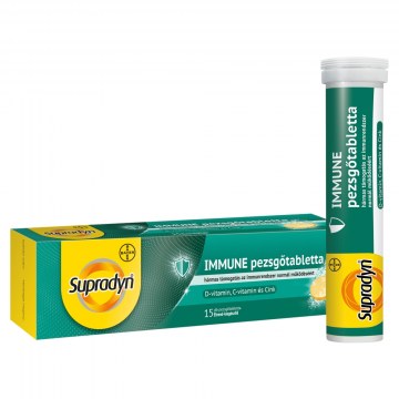 Alternative view of Supradyn Immune C+D+Cink Pezsgőtabletta 15 db