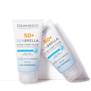 Alternative view of Dermedic Sunbrella Ultra-light Fényvédő FLUID SPF 50+ száraz és normál arcbőrre 40 ml