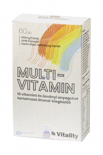 Alternative view of BIO VITALITY MULTIVITAMIN 400MG LÁGYZSELATIN KAPSZULA 60X
