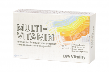 BIO VITALITY MULTIVITAMIN 400MG LÁGYZSELATIN KAPSZULA 60X