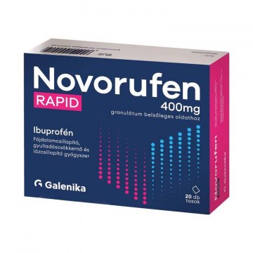 NOVORUFEN RAPID 400MG GRANULÁTUM BELSŐLEGES OLDATHOZ 20X