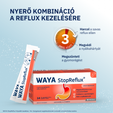 Alternative view of WAYA StopReflux folyadék tasakban 14x