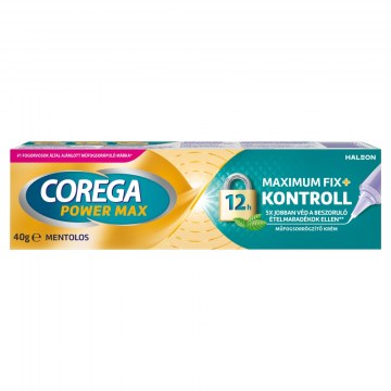 Corega krém maximum fix+ kontroll mentolos 40g