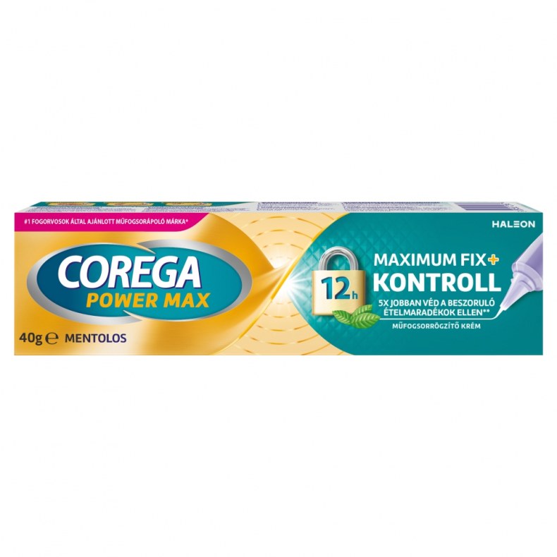 Corega krém maximum fix+ kontroll mentolos 40g