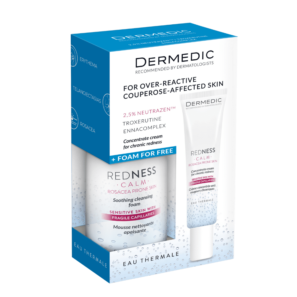 Dermedic Redness arcápoló szett