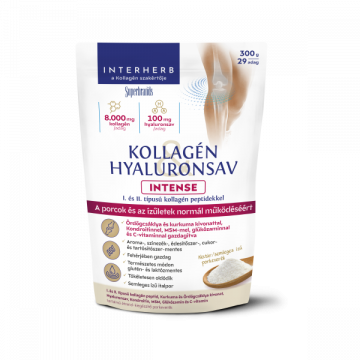 Interherb Kollagén&Hyaluronsav Porcépítő Por Intense Natúr 300g