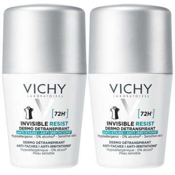 Vichy Deo 72H Invisible Resist 2X50Ml