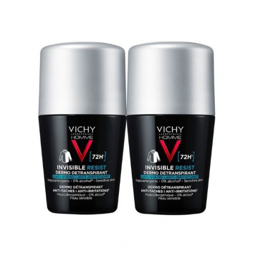 Vichy Homme Deo 72H Invisible Resist 2X50Ml