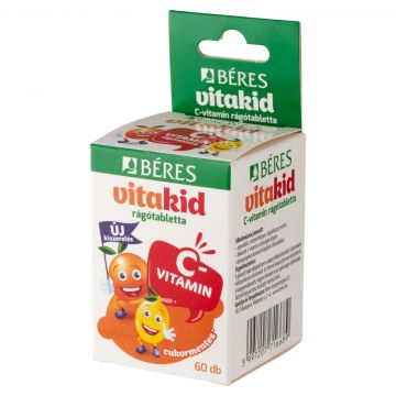 Alternative view of Béres Vitakid C-Vitamin Rágótabletta 60db