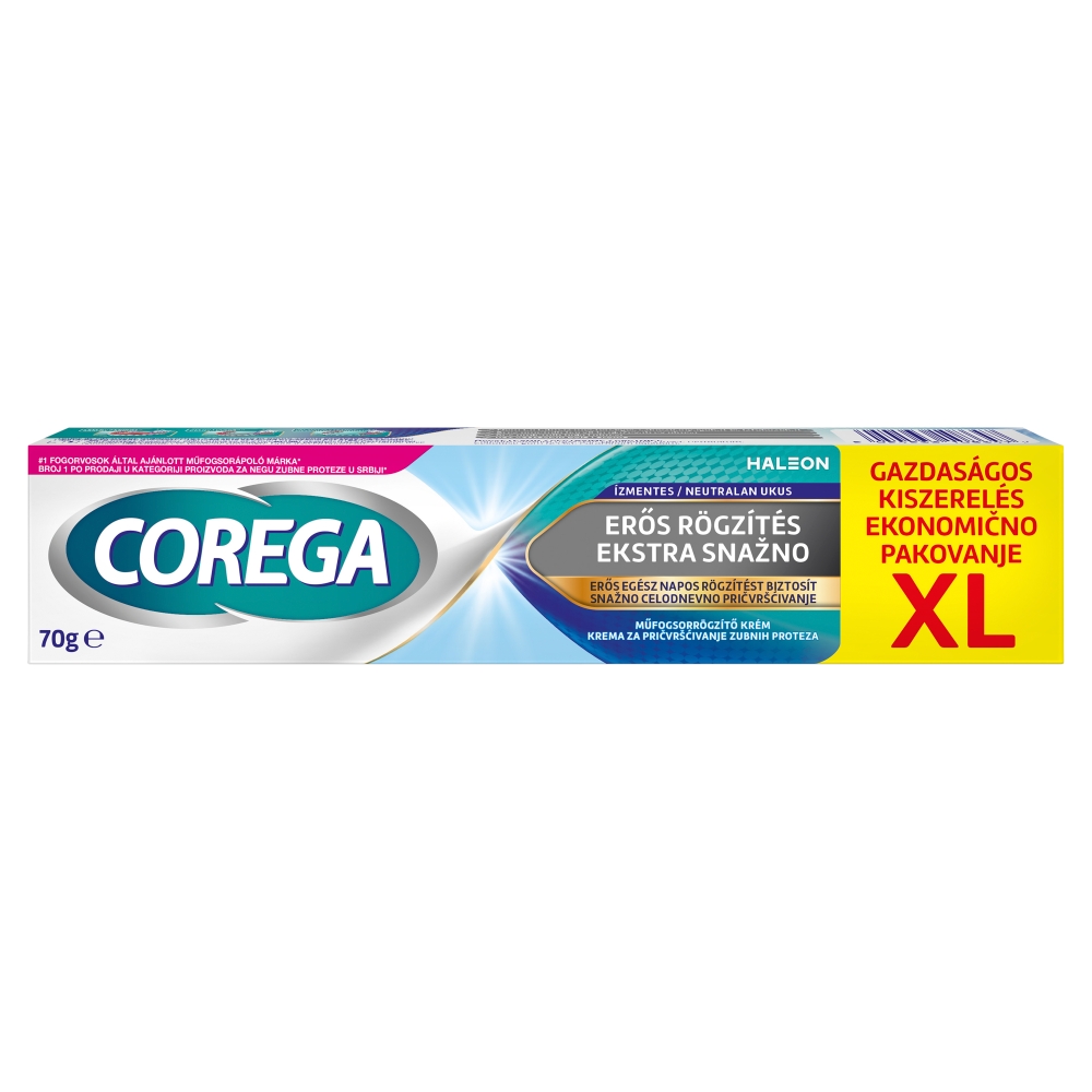 Corega Műfogsor Rögzítő Krém XL Ízmentes 70g