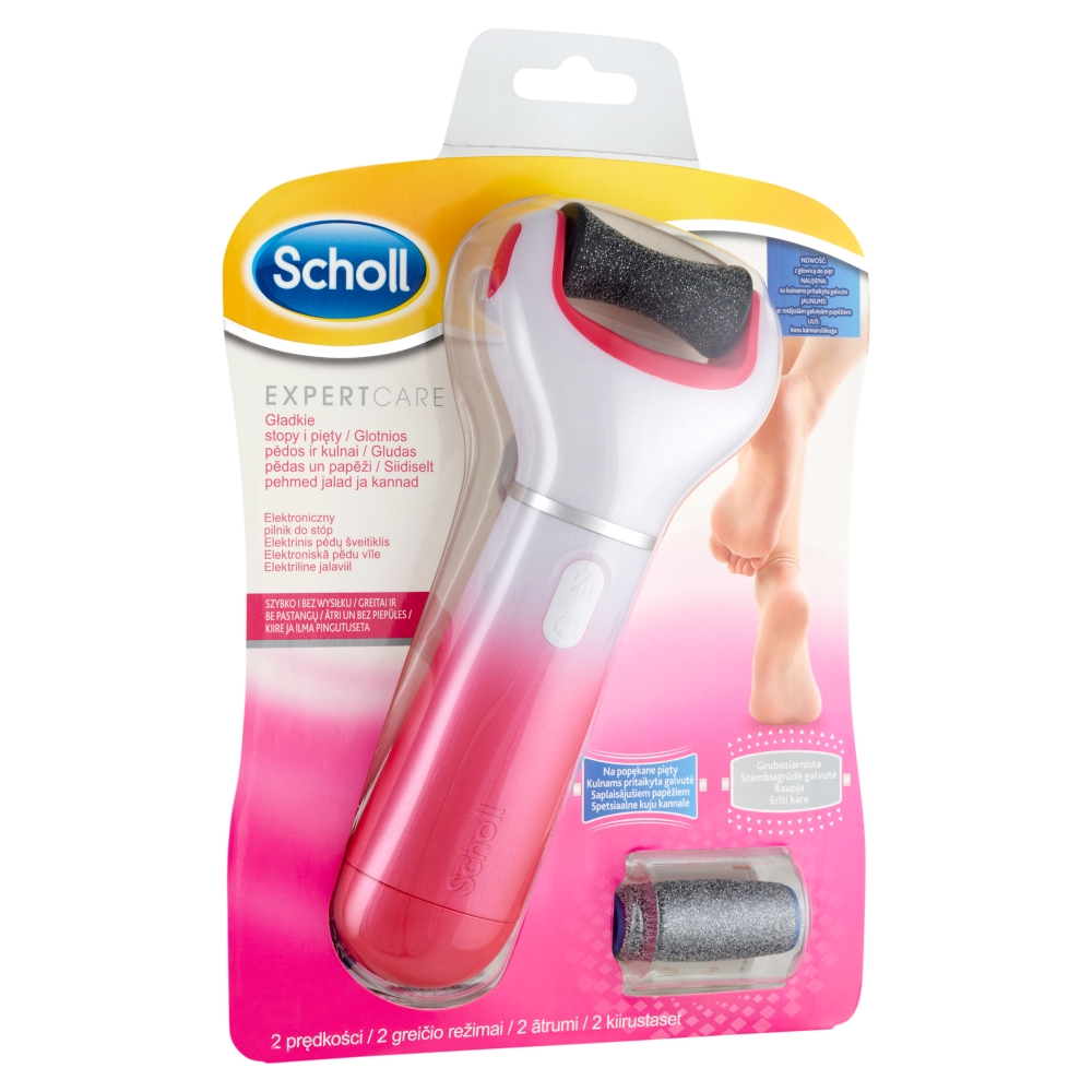 Scholl Velvet Smooth elektromos talpreszelő rózsaszín