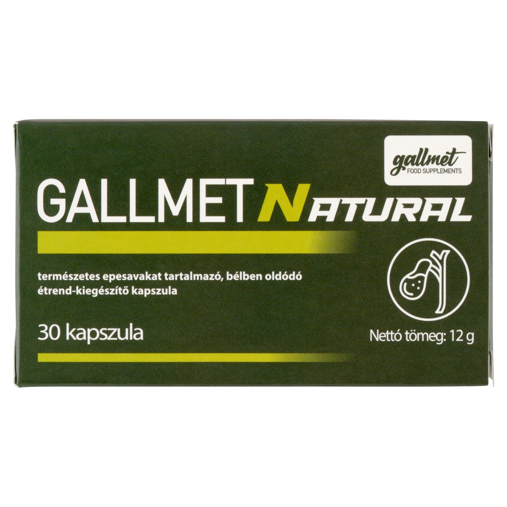 Gallmet Natural Étrend-kiegészítő kapszula 30X