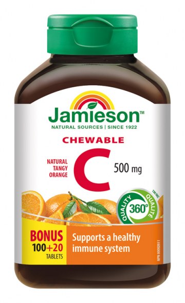 Jamieson C-vitamin 500 mg szopogató tabletta narancs 120 db