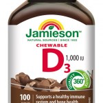 Jamieson D3-vitamin 1000 IU szopogató tabletta csokoládé 100 db