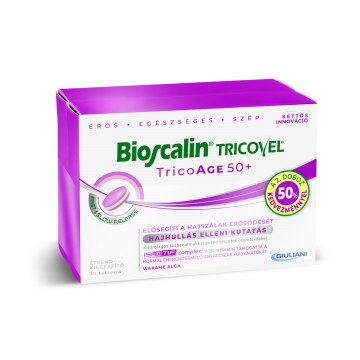Bioscalin® Tricovel TricoAGE50+ étrend-kiegészítő tabletta 30x/2x30