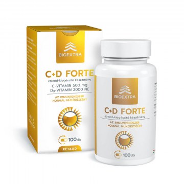 Bioextra C+D Forte Étrend-Kiegészítő Retard Kapszula 100db