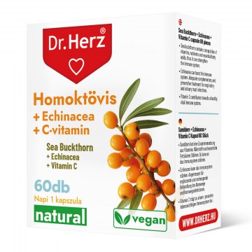 Dr. Herz Homoktövis+Echinacea+ C-Vitamin 60x Kapszula