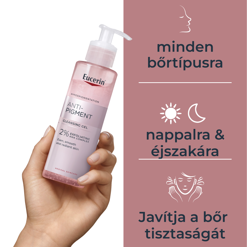 Eucerin Anti-Pigment hámlasztó arclemosó zselé 200 ml - Image 2