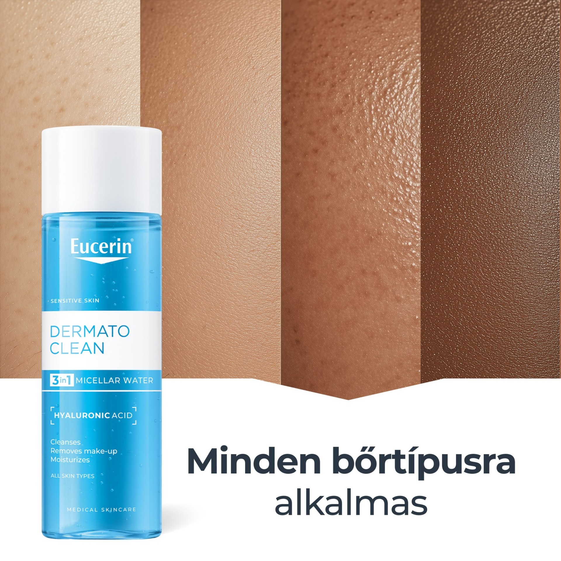 Eucerin DermatoCLEAN [HYALURON] 3 az 1-ben Micellás arclemosó 400 ml - Image 8