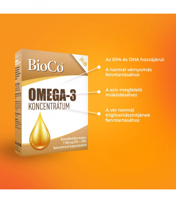 BioCo Omega-3 Koncentrátum kapszula 30 db