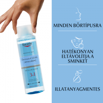 Alternative view of Eucerin DermatoCLEAN HYALURON 3 az 1-ben Micellás arclemosó 400 ml