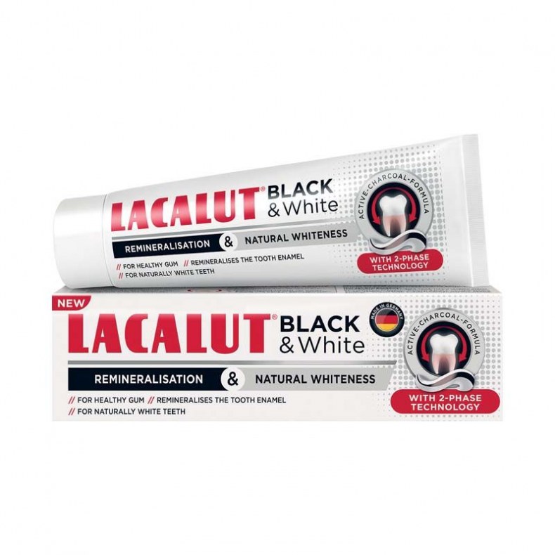 Lacalut Black & White fogkrém 75ml