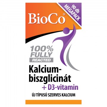 BioCo Kalcium-Biszglicinát+D3-Vitamin Filmtabletta 90db
