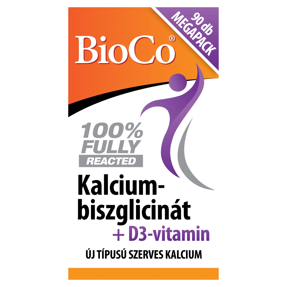 BioCo Kalcium-Biszglicinát+D3-Vitamin Filmtabletta 90db