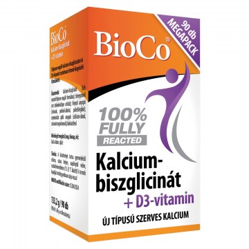 Alternative view of BioCo Kalcium-Biszglicinát+D3-Vitamin Filmtabletta 90db