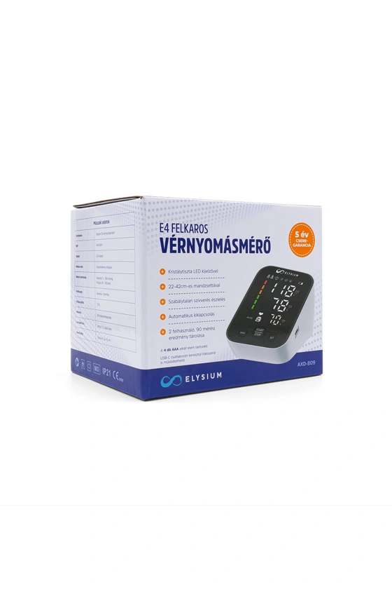 Elysium E4 Felkaros Vérnyomásmérő+Mandzsetta 22-42 cm - Image 2