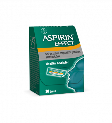 Aspirin Effect 500 mg Szájban Diszpergálódó Granulátum 10 db